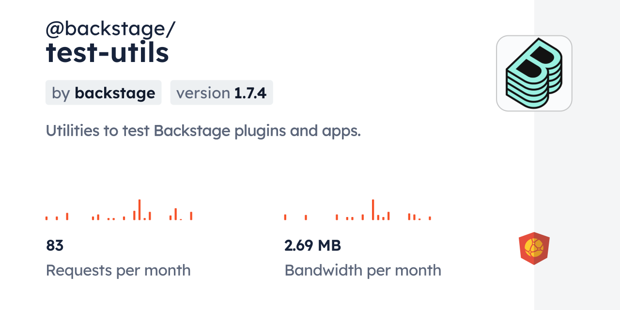 @backstage/test-utils CDN by jsDelivr - A CDN for npm and GitHub