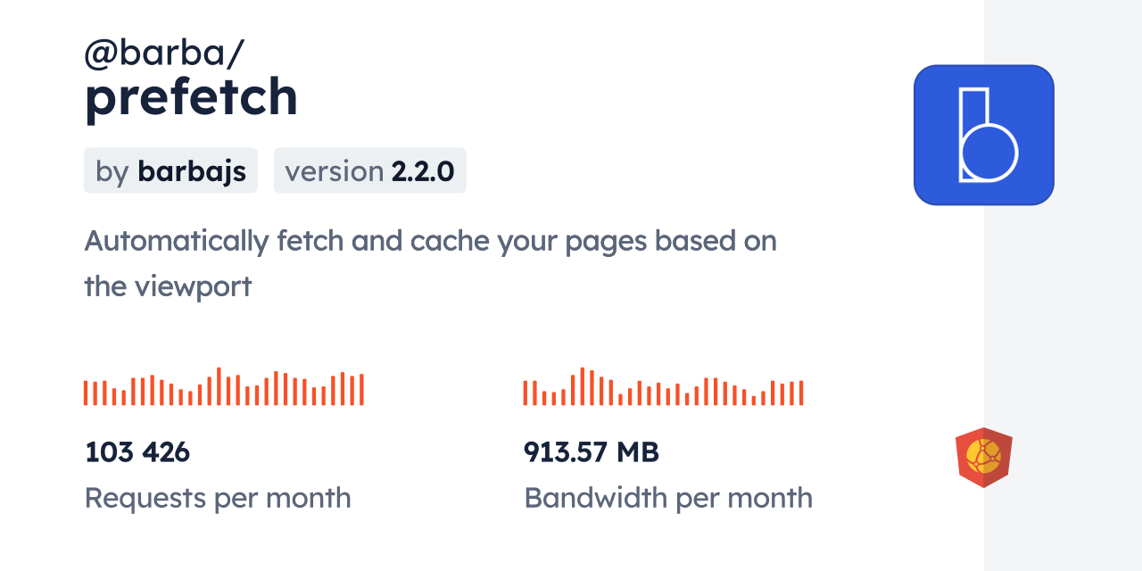 barba prefetch CDN by jsDelivr A CDN for npm and GitHub