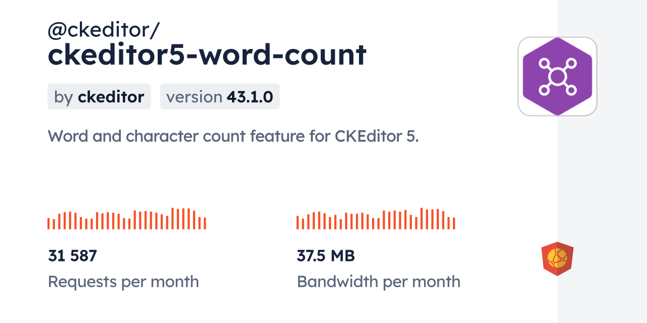 Feature of the month - Word and character count in CKEditor 5