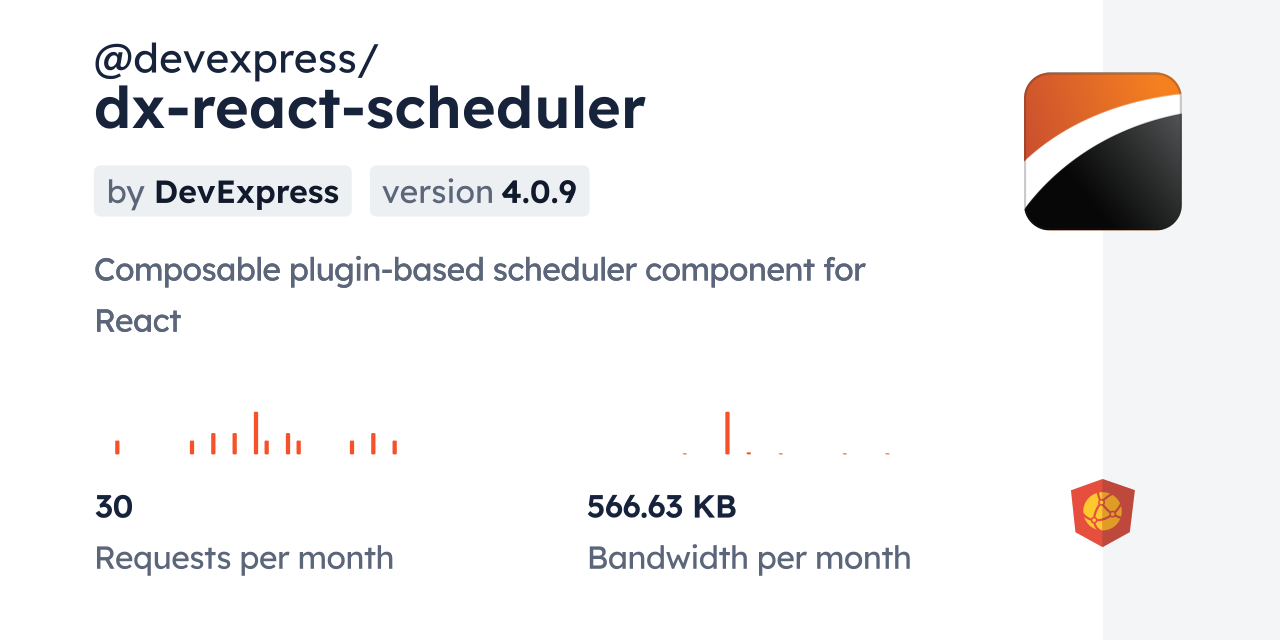 @devexpress/dx-react-scheduler CDN By JsDelivr - A CDN For Npm And GitHub