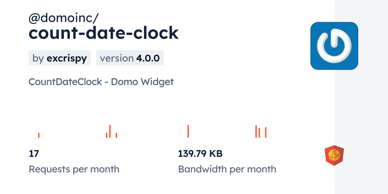 @domoinc Count-date-clock Cdn By Jsdelivr - A Cdn For Npm And Github