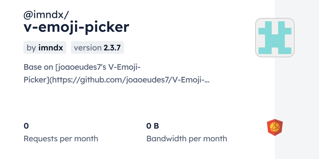 imndx/vemojipicker CDN by jsDelivr A CDN for npm and GitHub