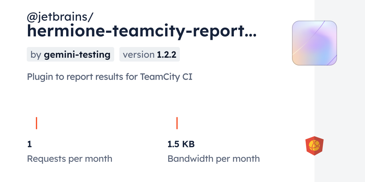 @jetbrains/hermione-teamcity-reporter CDN by jsDelivr - A CDN for npm