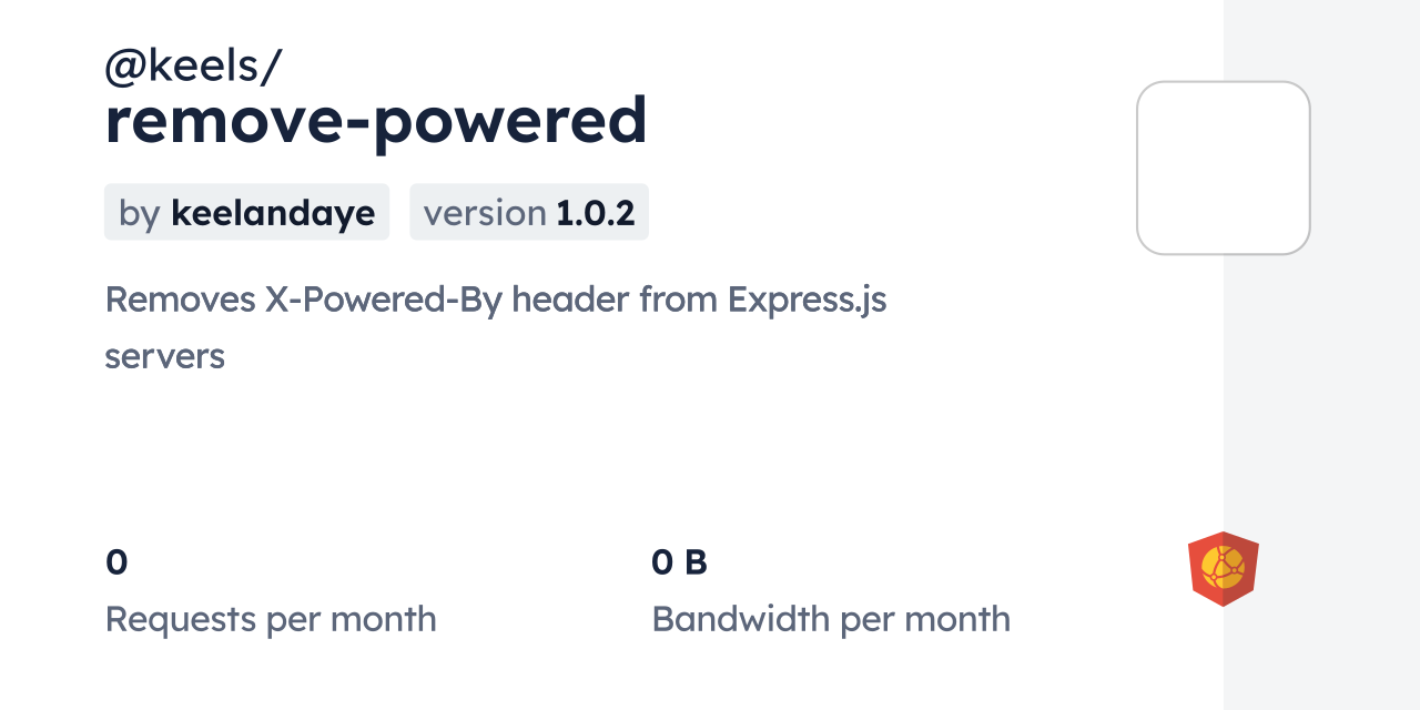 keels/remove-powered CDN by jsDelivr - A CDN for npm and GitHub