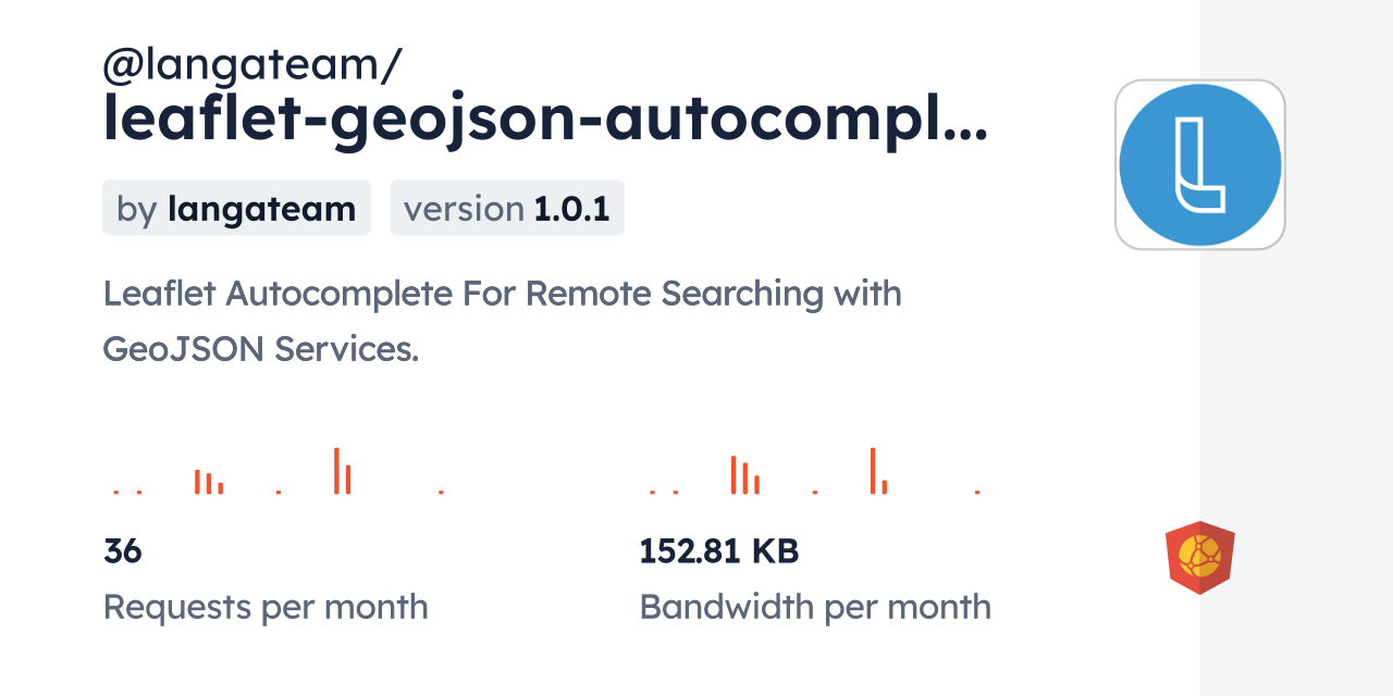 @langateam/leaflet-geojson-autocomplete CDN by jsDelivr - A CDN for npm ...