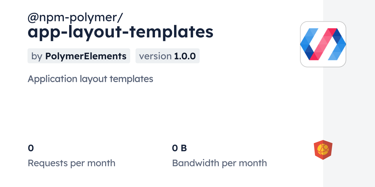 @npm-polymer/app-layout-templates CDN by jsDelivr - A CDN for npm and ...
