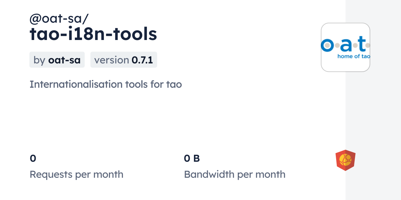 @oat-sa/tao-i18n-tools CDN by jsDelivr - A CDN for npm and GitHub