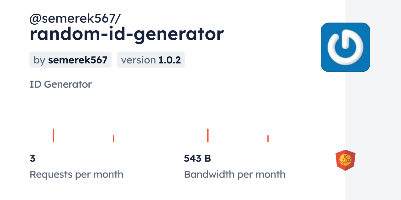 semerek567-random-id-generator-cdn-by-jsdelivr-a-cdn-for-npm-and-github