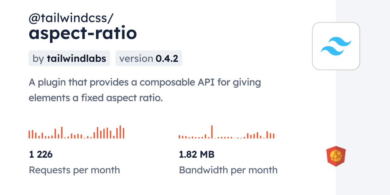 @tailwindcss/aspect-ratio CDN by jsDelivr - A CDN for npm and GitHub