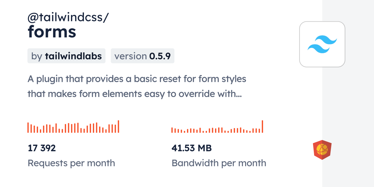 @tailwindcss/forms CDN By JsDelivr - A CDN For Npm And GitHub