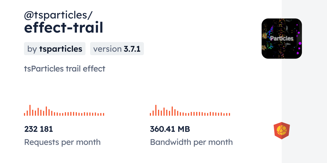 @tsparticles/effect-trail CDN by jsDelivr - A CDN for npm and GitHub