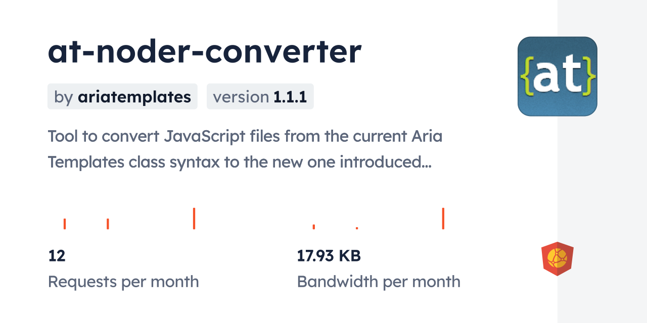 atnoderconverter CDN by jsDelivr A CDN for npm and GitHub