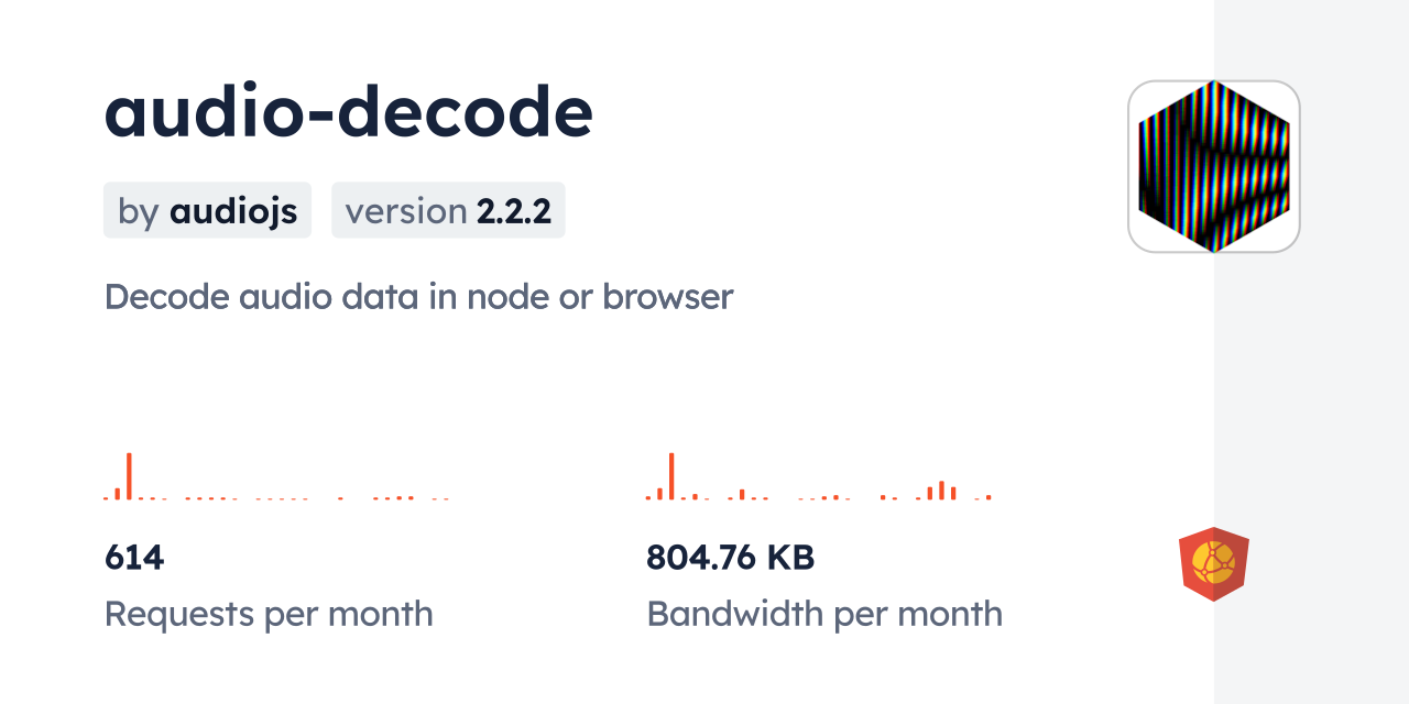 audio-decode CDN by jsDelivr - A CDN for npm and GitHub