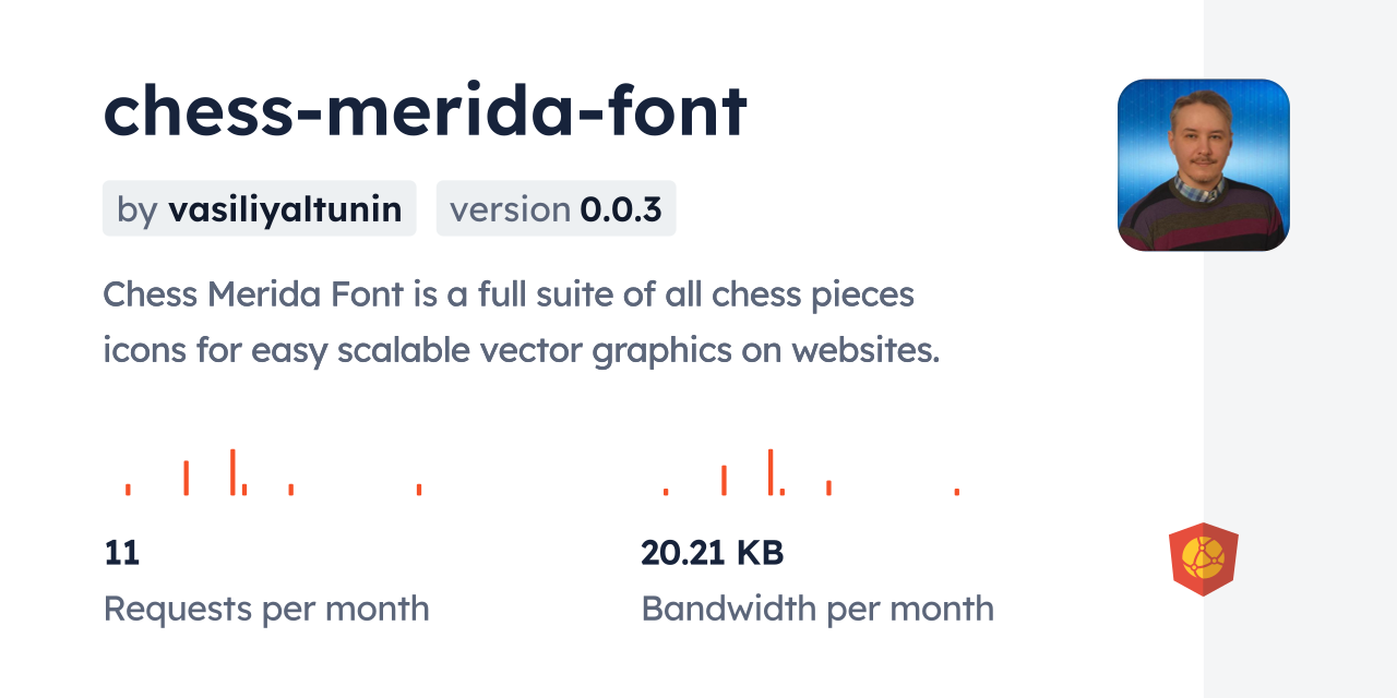 GitHub - xeyownt/chess_merida_unicode: A TrueType unicode font for  displaying chess pieces (Merida style)