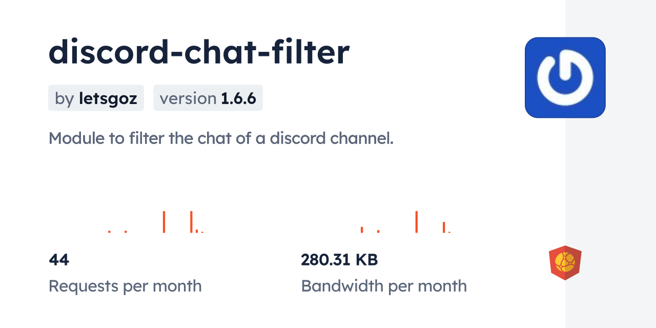 discord-chat-filter CDN by jsDelivr - A CDN for npm and GitHub