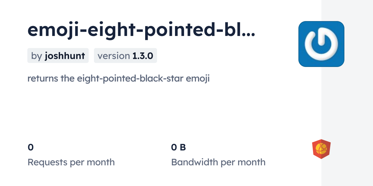 emoji-eight-pointed-black-star CDN by jsDelivr - A CDN for npm and ...