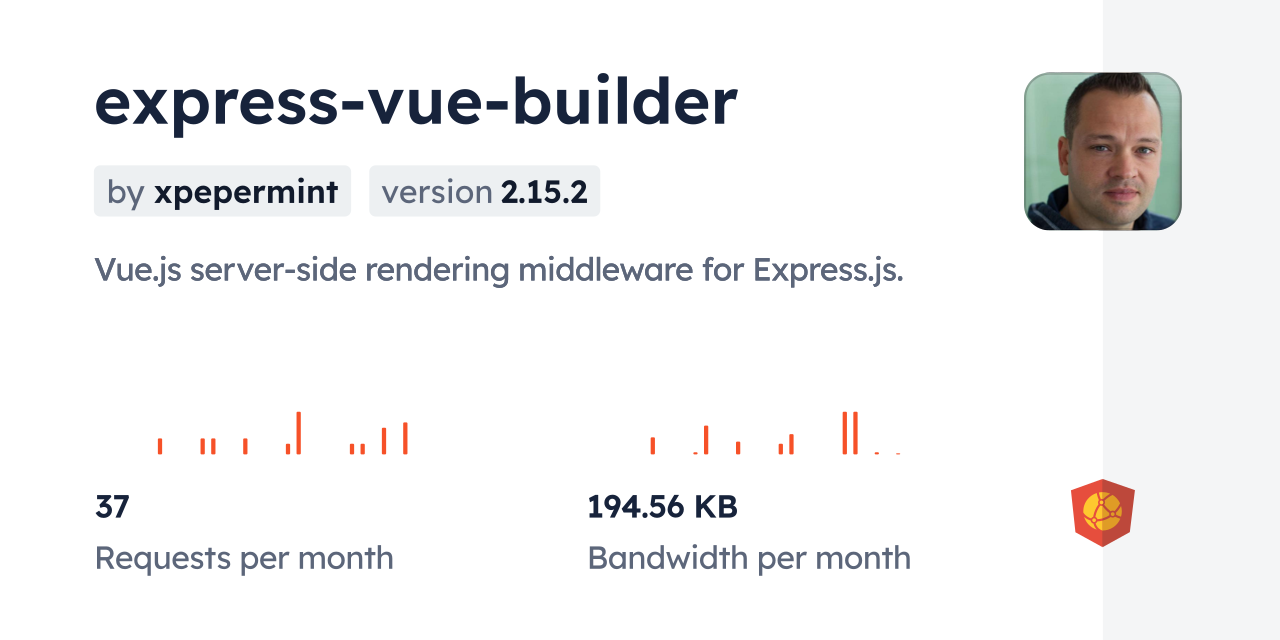 express-vue-builder CDN by jsDelivr - A CDN for npm and GitHub