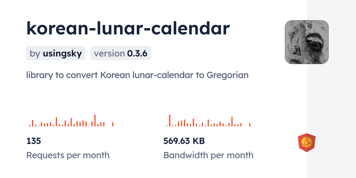 korean lunar calendar CDN by jsDelivr A CDN for npm and GitHub