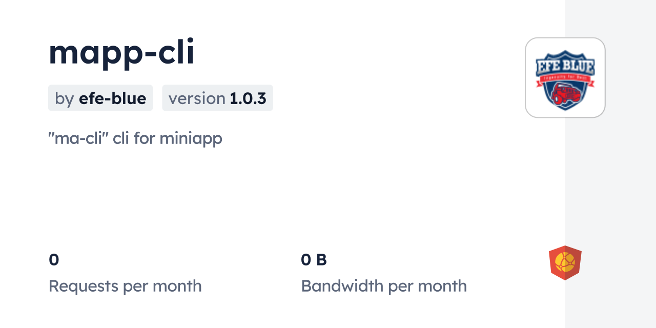 mapp-cli CDN by jsDelivr - A CDN for npm and GitHub