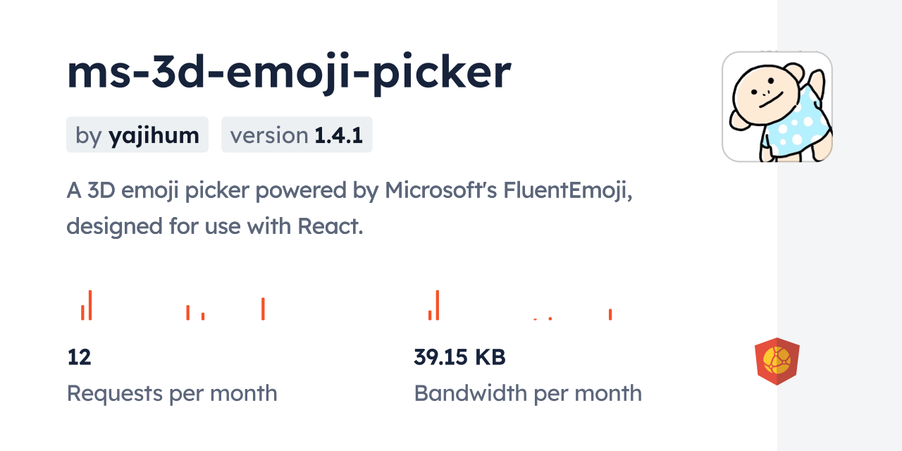 ms-3d-emoji-picker CDN by jsDelivr - A CDN for npm and GitHub