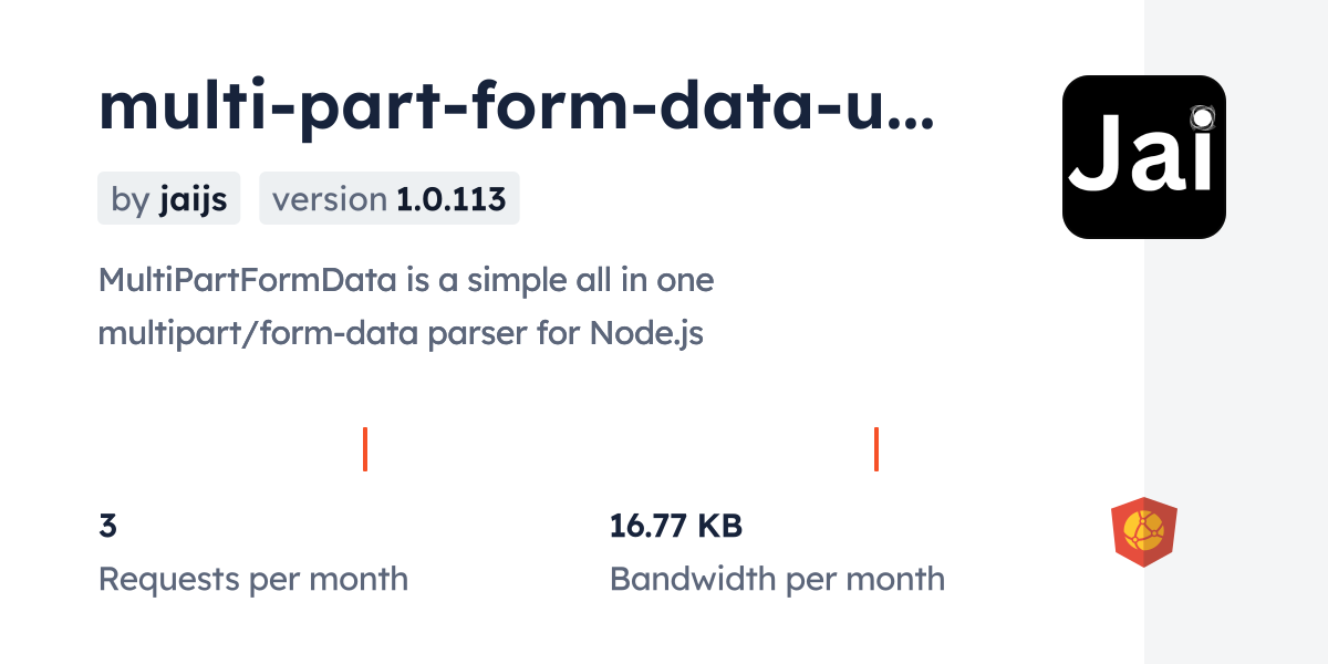 multi-part-form-data-upload CDN by jsDelivr - A CDN for npm and GitHub