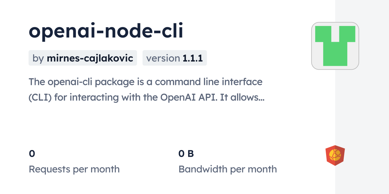 openai-node-cli-cdn-by-jsdelivr-a-cdn-for-npm-and-github