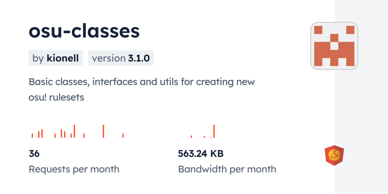 osuclasses CDN by jsDelivr A CDN for npm and GitHub