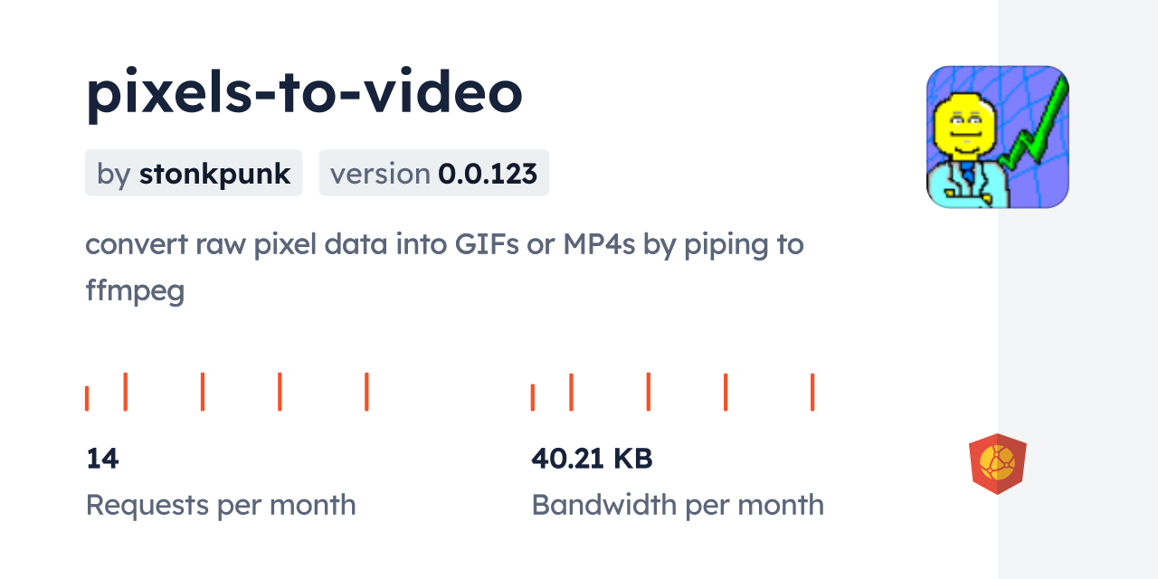 pixels-to-video CDN by jsDelivr - A CDN for npm and GitHub