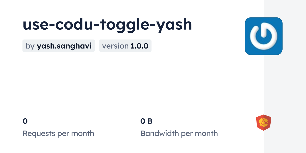 use-codu-toggle-yash CDN by jsDelivr - A CDN for npm and GitHub