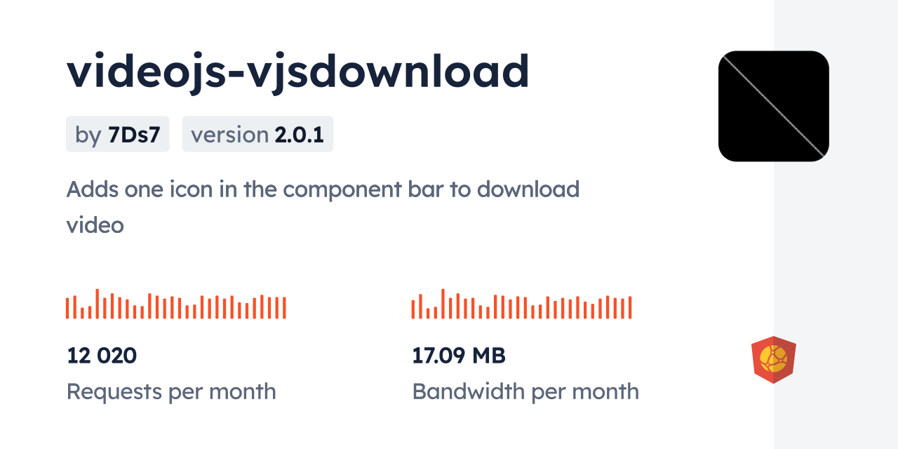 videojs-vjsdownload CDN by jsDelivr - A ...